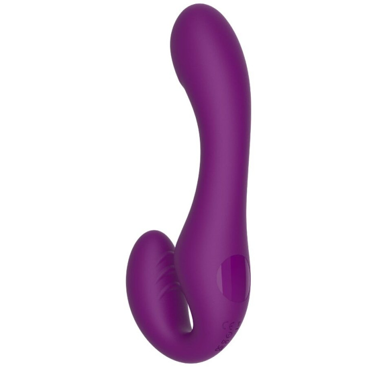 XOCOON STRAPLESS STRAP ON VIBRADOR 2 EN 1 CON CONTROL REMOTO MORADO
