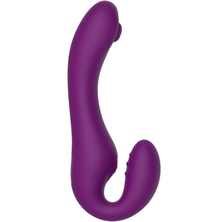 XOCOON STRAPLESS STRAP ON VIBRADOR 2 EN 1 CON CONTROL REMOTO MORADO