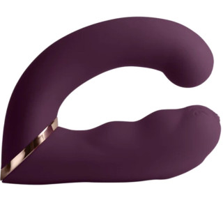 ROCKS OFF GEMINI VIBRADOR DUAL PUNTO G Y ESTIMULADOR CLITORIS MORADO