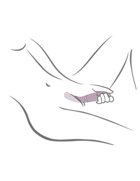 ROCKS OFF GEMINI VIBRADOR DUAL PUNTO G Y ESTIMULADOR CLITORIS MORADO