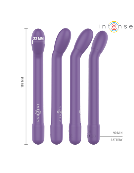 INTENSE KARLIE ESTIMULADOR PUNTO G RECARGABLE MORADO INTENSE KARLIE ESTIMULADOR PUNTO G RECARGABLE MORADO