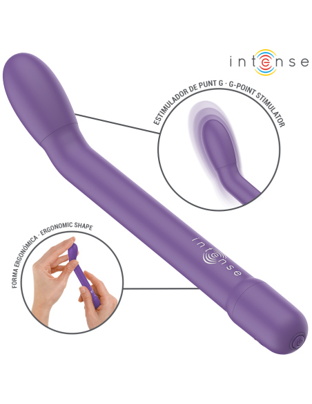 INTENSE KARLIE ESTIMULADOR PUNTO G RECARGABLE MORADO INTENSE KARLIE ESTIMULADOR PUNTO G RECARGABLE MORADO
