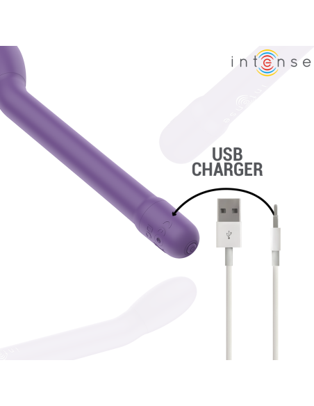 INTENSE KARLIE ESTIMULADOR PUNTO G RECARGABLE MORADO INTENSE KARLIE ESTIMULADOR PUNTO G RECARGABLE MORADO