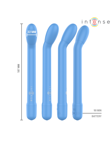 INTENSE KARLIE ESTIMULADOR PUNTO G RECARGABLE AZUL