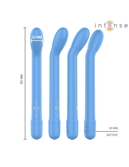 INTENSE KARLIE ESTIMULADOR PUNTO G RECARGABLE AZUL