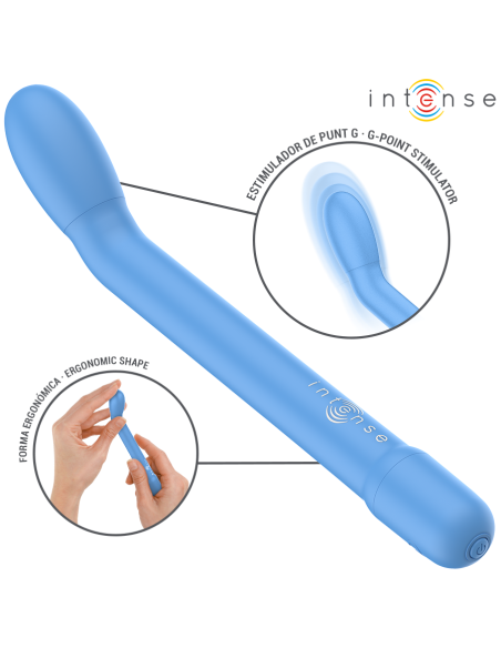 INTENSE KARLIE ESTIMULADOR PUNTO G RECARGABLE AZUL