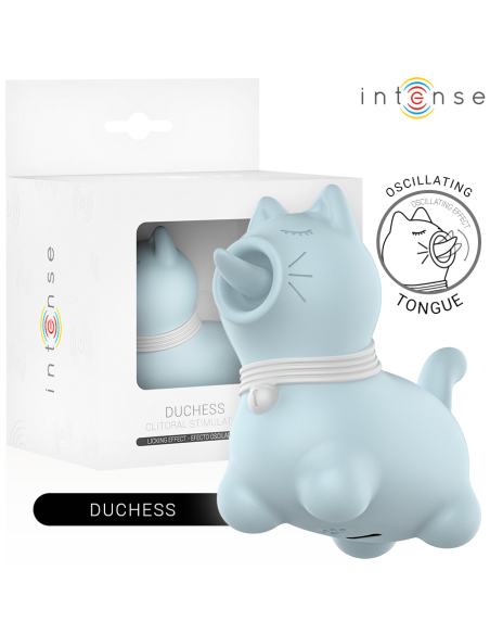 INTENSE DUCHESS ESTIMULADOR CON LENGUA ROTATIVA 360º AZUL