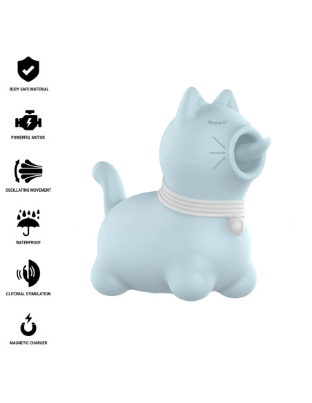 INTENSE DUCHESS ESTIMULADOR CON LENGUA ROTATIVA 360º AZUL