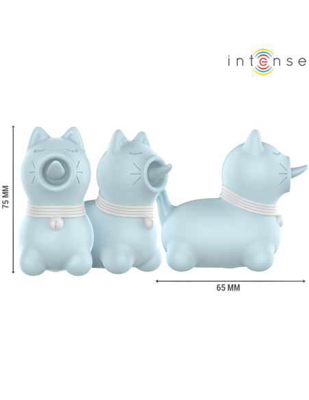 INTENSE DUCHESS ESTIMULADOR CON LENGUA ROTATIVA 360º AZUL