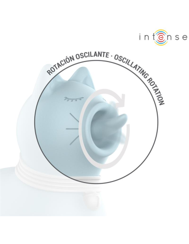 INTENSE DUCHESS ESTIMULADOR CON LENGUA ROTATIVA 360º AZUL