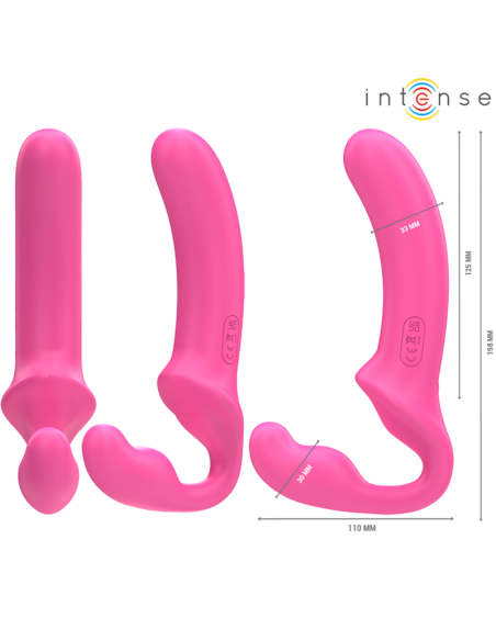 INTENSE AMY VIBRADOR DOBLE 20 CM ROSA CONTROL REMOTO INTENSE AMY VIBRADOR DOBLE 20 CM ROSA CONTROL REMOTO