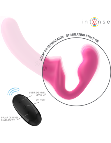 INTENSE AMY VIBRADOR DOBLE 20 CM ROSA CONTROL REMOTO