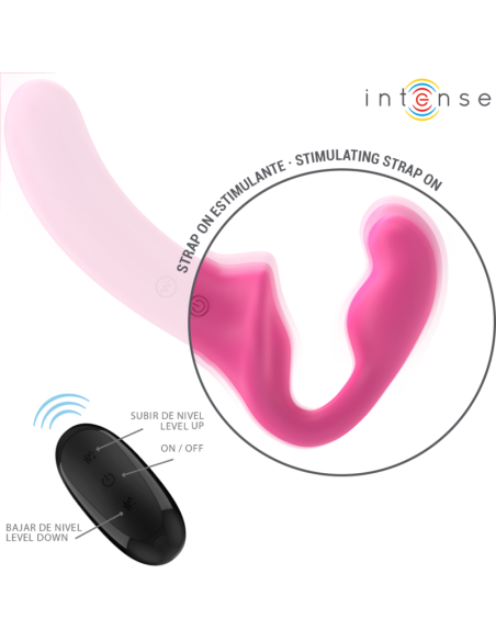 INTENSE AMY VIBRADOR DOBLE 20 CM ROSA CONTROL REMOTO INTENSE AMY VIBRADOR DOBLE 20 CM ROSA CONTROL REMOTO
