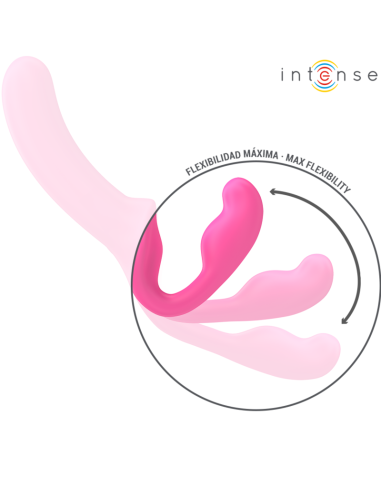 INTENSE AMY VIBRADOR DOBLE 20 CM ROSA CONTROL REMOTO