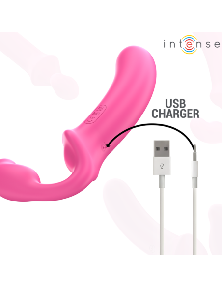 INTENSE AMY VIBRADOR DOBLE 20 CM ROSA CONTROL REMOTO INTENSE AMY VIBRADOR DOBLE 20 CM ROSA CONTROL REMOTO