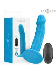 INTENSE PHOEBE VIBRADOR REALISTICO 10 VIBRACIONES AZUL CONTROL REMOTO