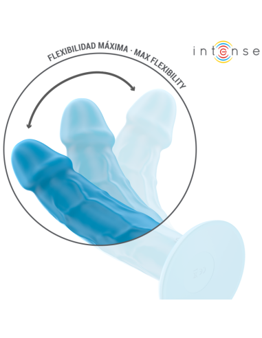 INTENSE PHOEBE VIBRADOR REALISTICO 10 VIBRACIONES AZUL CONTROL REMOTO