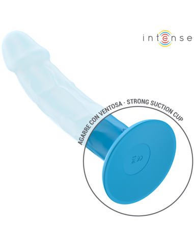 INTENSE PHOEBE VIBRADOR REALISTICO 10 VIBRACIONES AZUL CONTROL REMOTO