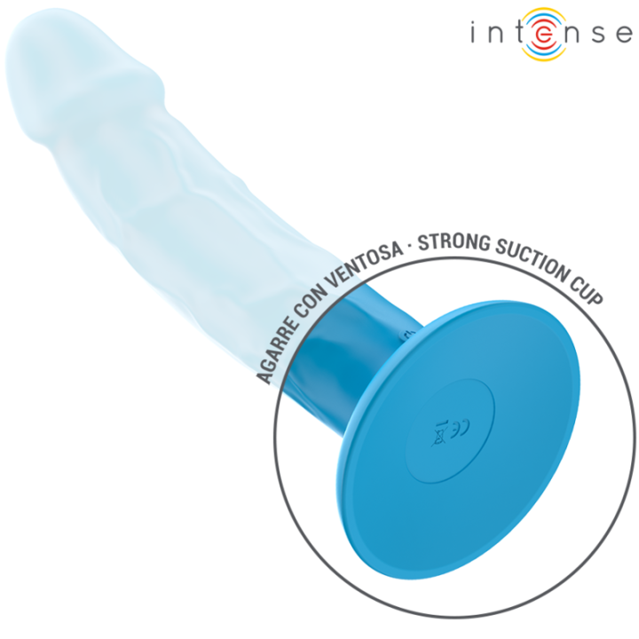 INTENSE PHOEBE VIBRADOR REALISTICO 10 VIBRACIONES AZUL CONTROL REMOTO