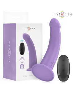 INTENSE EDDIE VIBRADOR 175 CM 10 VIBRACIONES MORADO CONTROL REMOTO