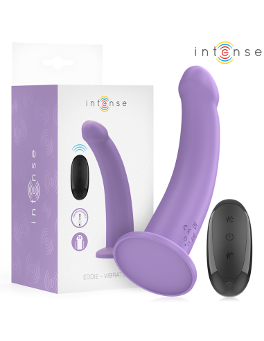 INTENSE EDDIE VIBRADOR 175 CM 10 VIBRACIONES MORADO CONTROL REMOTO