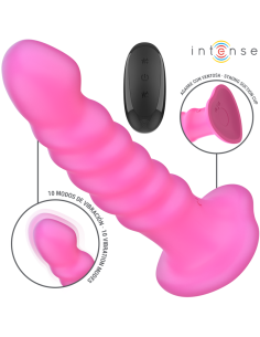 INTENSE CINDY VIBRADOR TALLA L DISENO EN ESPIRAL 10 VIBRACIONES ROSA CONTROL REMOTO 2