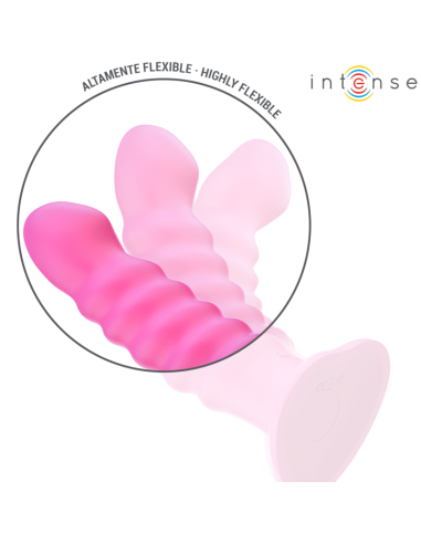 INTENSE CINDY VIBRADOR TALLA L DISENO EN ESPIRAL 10 VIBRACIONES ROSA CONTROL REMOTO