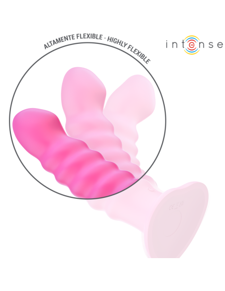 INTENSE CINDY VIBRADOR TALLA L DISENO EN ESPIRAL 10 VIBRACIONES ROSA CONTROL REMOTO