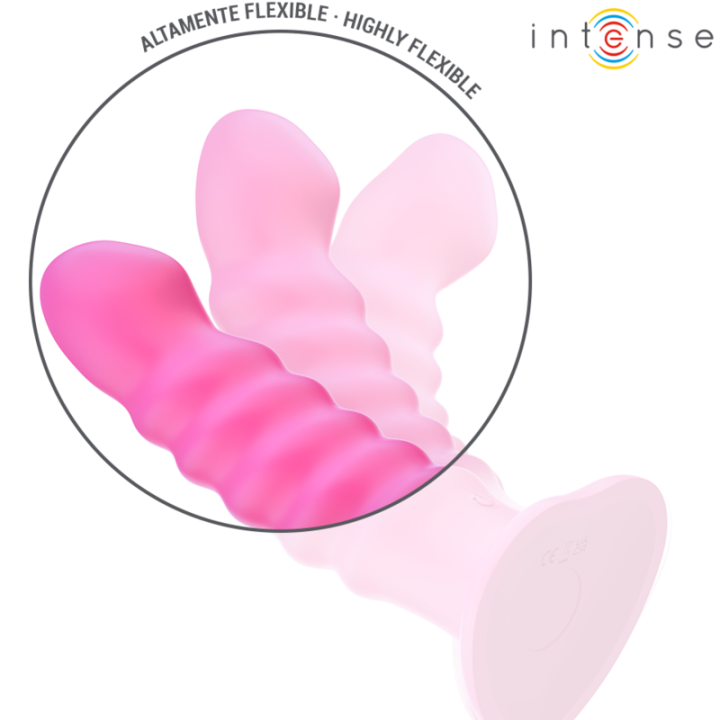 INTENSE CINDY VIBRADOR TALLA L DISENO EN ESPIRAL 10 VIBRACIONES ROSA CONTROL REMOTO