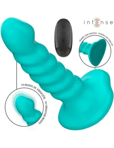 INTENSE BUFFY VIBRADOR TALLA S DISENO EN ESPIRAL 10 VIBRACIONES AZUL CONTROL REMOTO 2