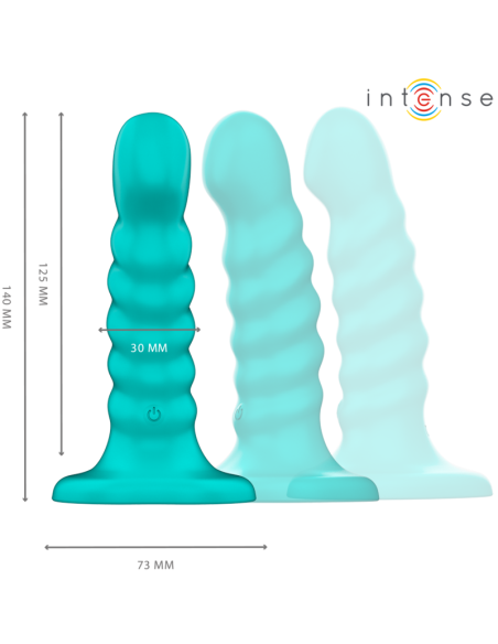 INTENSE BUFFY VIBRADOR TALLA S DISENO EN ESPIRAL 10 VIBRACIONES AZUL CONTROL REMOTO INTENSE BUFFY VIBRADOR TALLA S DISENO EN ESPIRAL 10 VIBRACIONES AZUL CONTROL REMOTO