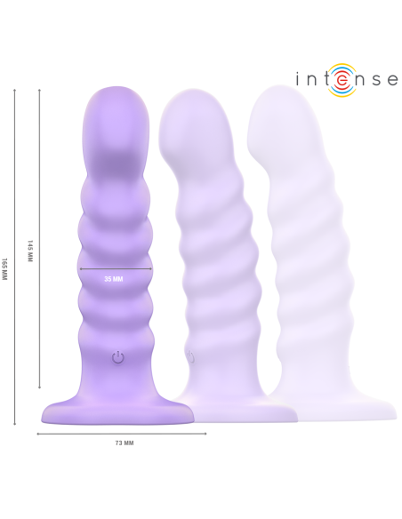 INTENSE BRENDA VIBRADOR TALLA M DISENO EN ESPIRAL 10 VIBRACIONES MORADO CONTROL REMOTO INTENSE BRENDA VIBRADOR TALLA M DISENO EN ESPIRAL 10 VIBRACIONES MORADO CONTROL REMOTO