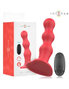 INTENSE CODY VIBRADOR CON VENTOSA ROJO CONTROL REMOTO