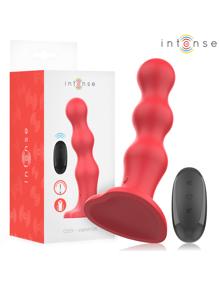 INTENSE CODY VIBRADOR CON VENTOSA ROJO CONTROL REMOTO INTENSE CODY VIBRADOR CON VENTOSA ROJO CONTROL REMOTO