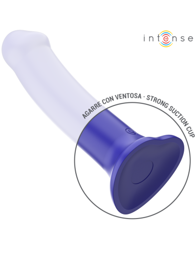 INTENSE VICTORIA VIBRADOR CON VENTOSA 10 VIBRACIONES AZUL OSCURO CONTROL REMOTO