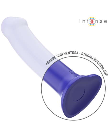 INTENSE VICTORIA VIBRADOR CON VENTOSA 10 VIBRACIONES AZUL OSCURO CONTROL REMOTO