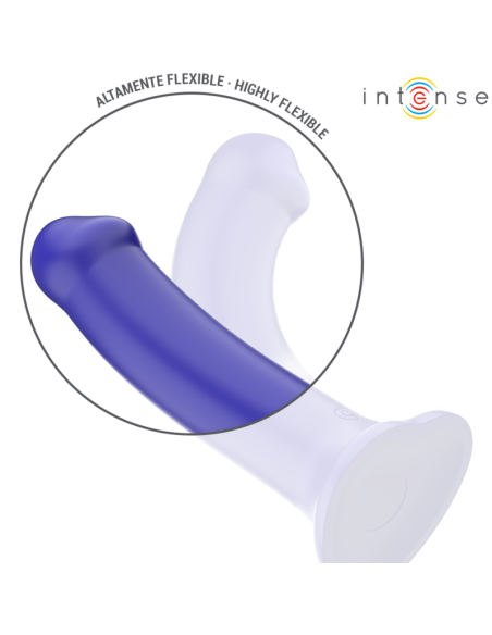 INTENSE VICTORIA VIBRADOR CON VENTOSA 10 VIBRACIONES AZUL OSCURO CONTROL REMOTO
