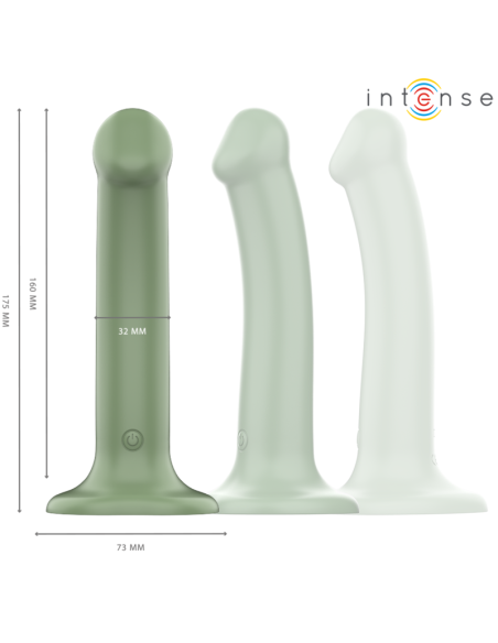 INTENSE BECCA VIBRADOR CON VENTOSA 10 VIBRACIONES VERDE CONTROL REMOTO