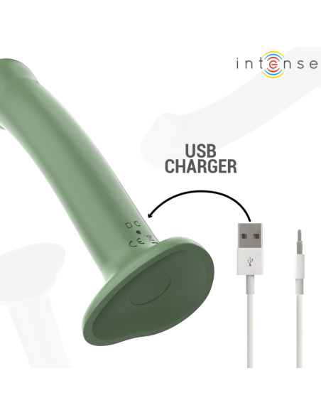 INTENSE BECCA VIBRADOR CON VENTOSA 10 VIBRACIONES VERDE CONTROL REMOTO