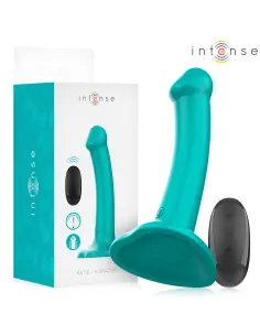 INTENSE KATIE VIBRADOR CON VENTOSA 10 VIBRACIONES AZUL OSCURO CONTROL REMOTO
