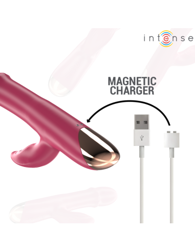 INTENSE CHLOE VIBRADOR MULTIFUNCION 3 EN 1 ROJO