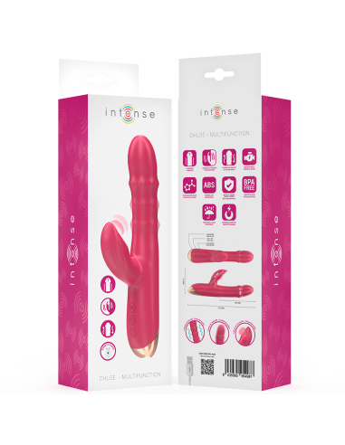 INTENSE CHLOE VIBRADOR MULTIFUNCION 3 EN 1 ROJO