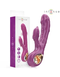 INTENSE HALLE VIBRADOR MULTIFUNCION CON LENGUA ESTIMULADORA EN FORMA DE DELFIN MORADO
