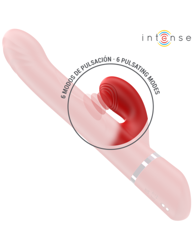 INTENSE LELE VIBRADOR MULTIFUNCION ROTATORIO OSCILACION ESTIMULACION ROJO