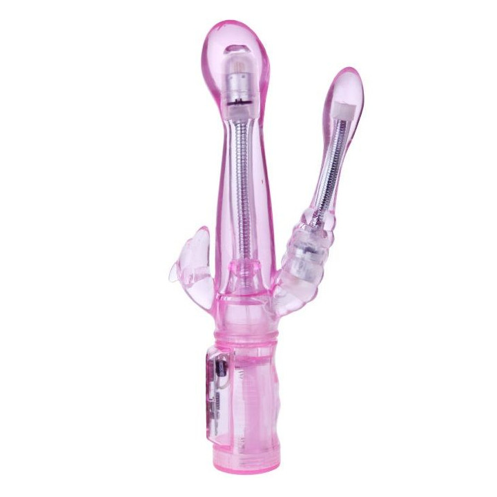 BAILE VIBRADOR FLEXIBLE CON ESTIMULADOR ANAL