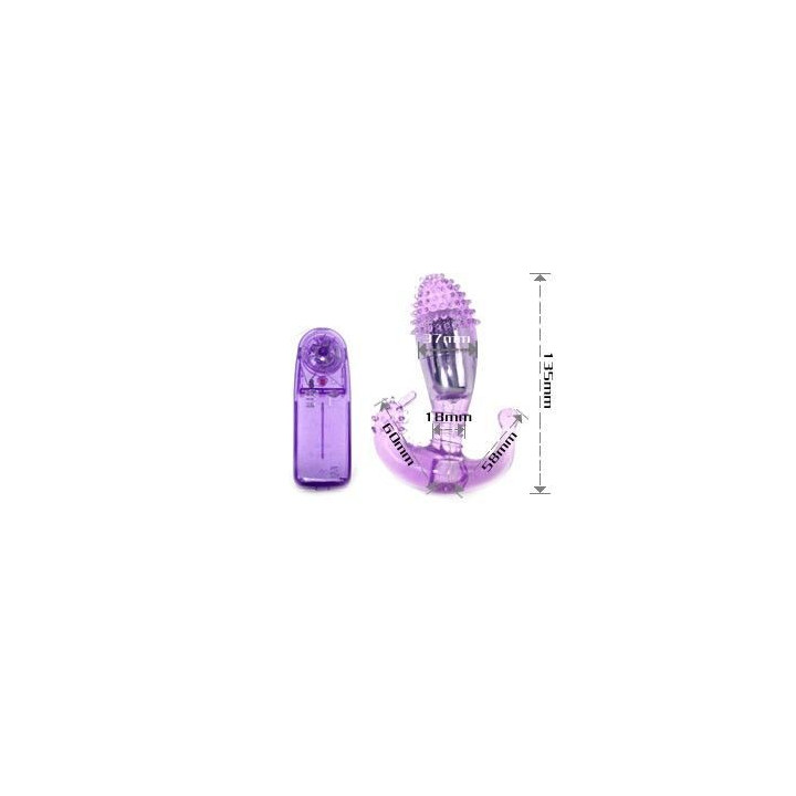 BAILE ESTIMULADOR LILA VAGINAL Y ANAL CON VIBRACION