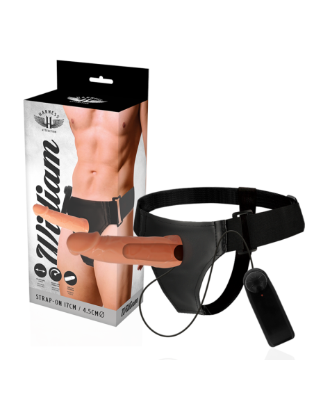 HARNESS ATTRACTION ARNAS HUECO WILLIAN CON VIBRADOR 17 CM O 45 CM