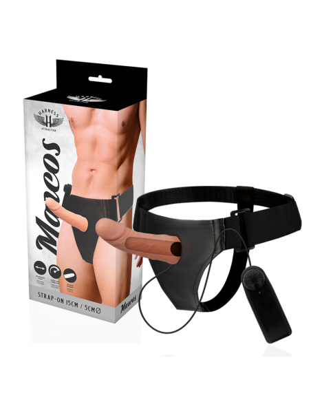 HARNESS ATTRACTION ARNAS HUECO MARCOS CON VIBRADOR 15 CM O 5 CM
