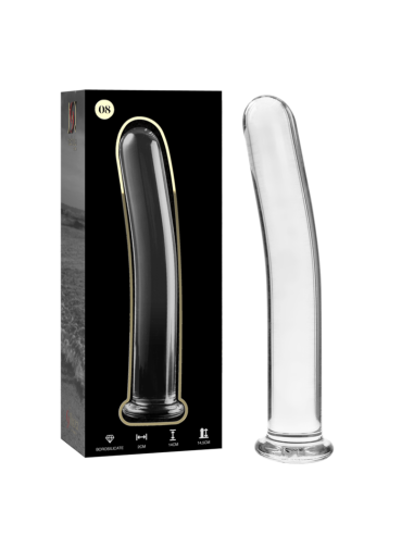 NEBULA SERIES BY IBIZA MODELO 8 DILDO CRISTAL TRANSPARENTE 145 CM O 2 CM