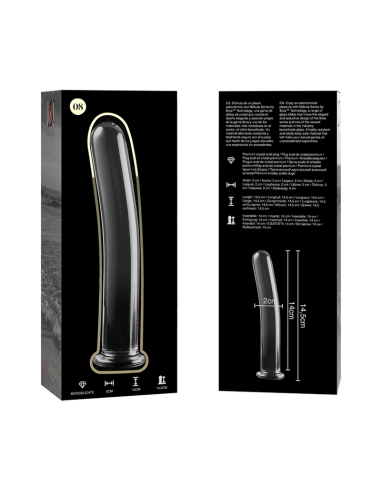 NEBULA SERIES BY IBIZA MODELO 8 DILDO CRISTAL TRANSPARENTE 145 CM O 2 CM